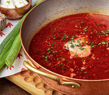 Борщ с гусем