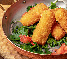 Хрустящий сулугуни с кавказскими травами