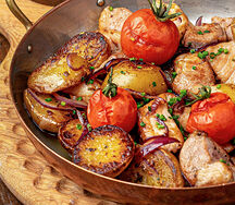 Балканская сковорода с мясом