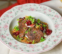 Салат Охотничий с олениной 