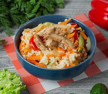 Wok рис с курицей