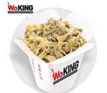 Паста с курицей и грибами