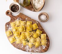 Равиоли с фермерской уткой