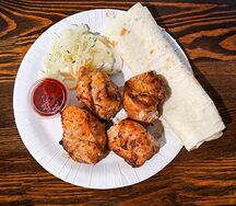 Свиная шея на открытом огне