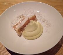 Филе рыбы, жаренное с картофельным пюре