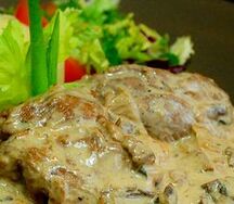 Бефстроганов с грибами