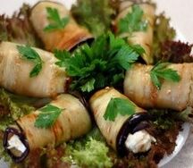 Рулетики из баклажан