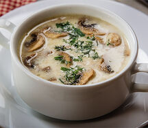 Суп сырный с грибами