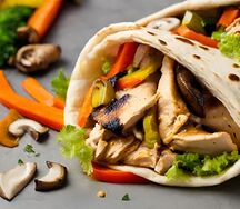 Шаурма с грибами (курица)