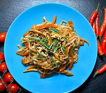 Удон с беконом