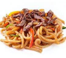 Яки-удон со свининой