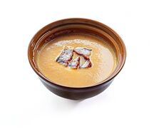 Крем-суп из тыквы с угрем