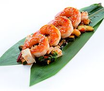 Креветки с соусом чили