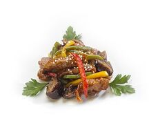 Свинина с овощами