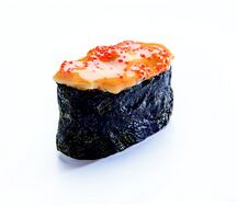 Суши, запеченные с мидиями