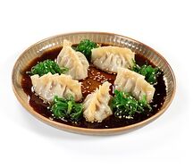 Гедза на пару с креветками