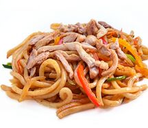 Яки-удон с курицей