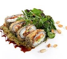 Cranch-ролл с лососем 