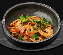 Wok Удон с креветками