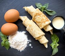 Блины со сгущённым молоком