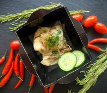 Жареный минтай с луком