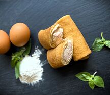 Блины с ветчиной и сыром