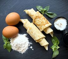 Блины со сметаной