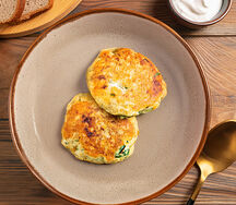 Нежные куриные оладьи