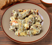 Печень куриная в соусе