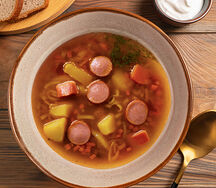 Суп колбасный