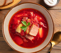 Борщ со свининой