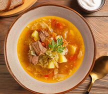 Щи с говядиной