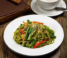 Макароны шпинатные