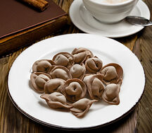 Свинина с грибами в ржаном тесте