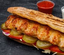 Донер с люля-кебабом из курицы