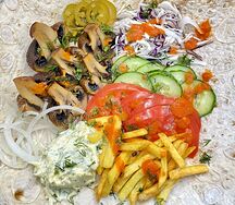 Грибы на тарелке