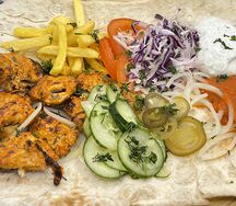 Курица на тарелке