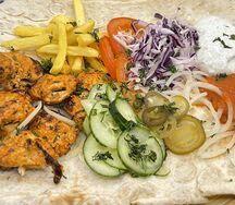 Курица на тарелке