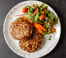 Бифштекс с овощами