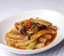 Баклажан в кисло-сладком соусе