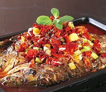 Запечённая рыба с острый перцем（L）