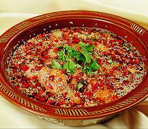 Отварная рыба c овощами