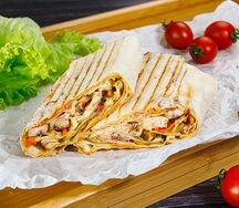 Мини-шаурма со свининой