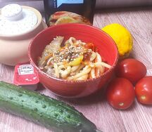 Лапша Вок с курицей и овощами