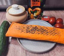 Шаурма с курицей в сырном лаваше