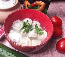 Пельмени с говядиной и свининой