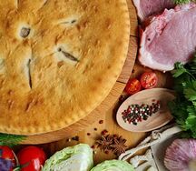 Осетинский пирог с мясом и капустой