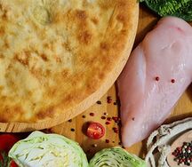 Осетинский пирог с курицей и капустой