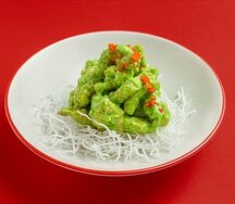 Креветки Васаби с жареной фунчозой