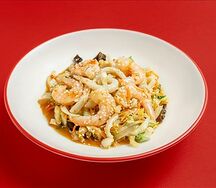 Рисовая лапша с морепродуктами